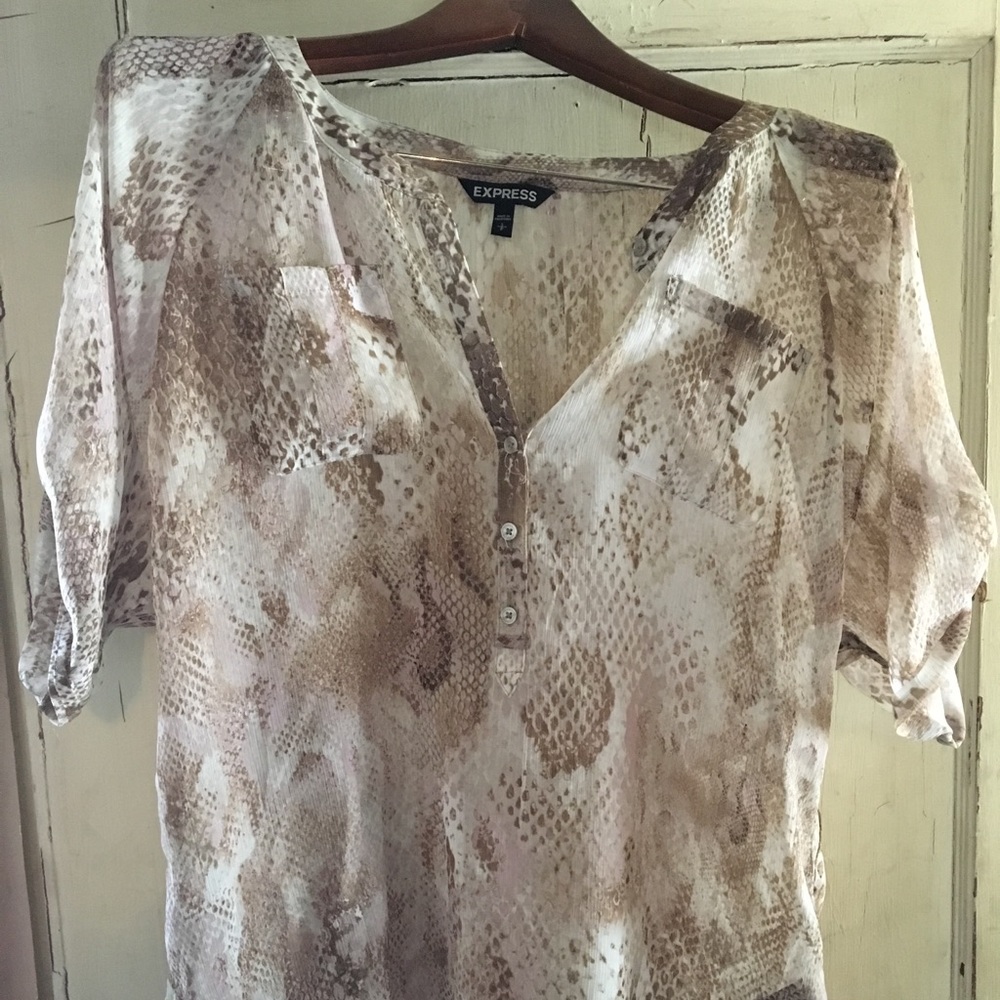 Express Snake Print Top